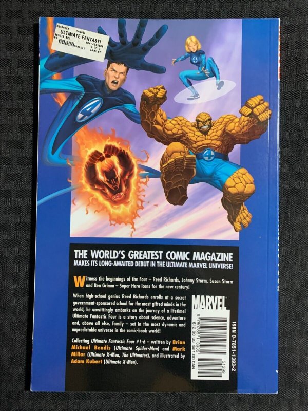 2005 ULTIMATE FANTASTIC FOUR Vol. 1 The Fantastic SC TPB VF- 7.5 2nd Marvel