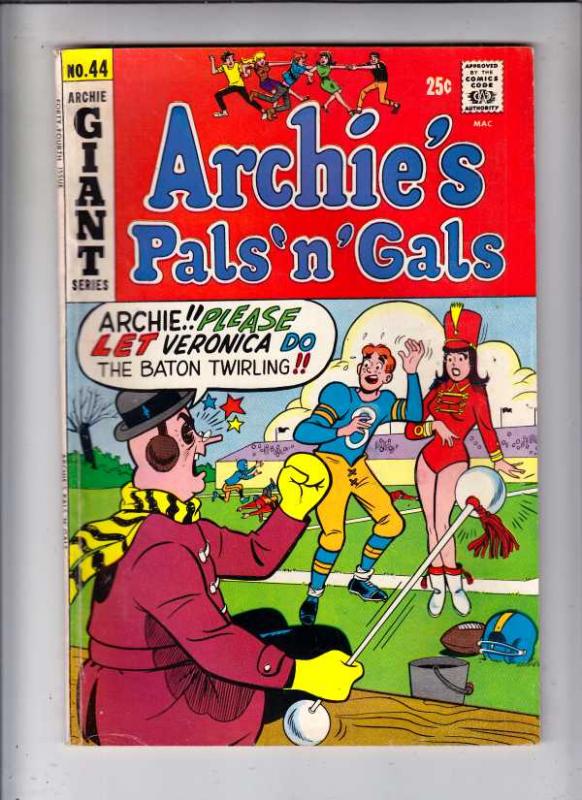 Archie's Pals 'n' Gals #44 (Feb-68) VG/FN Mid-Grade Archie, Betty, Veronica, ...