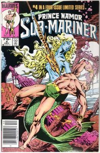 PRINCE NAMOR THE SUB-MARINER Comic Issue 4 — 1984 Marvel Universe Fine+ 32 Pages 
