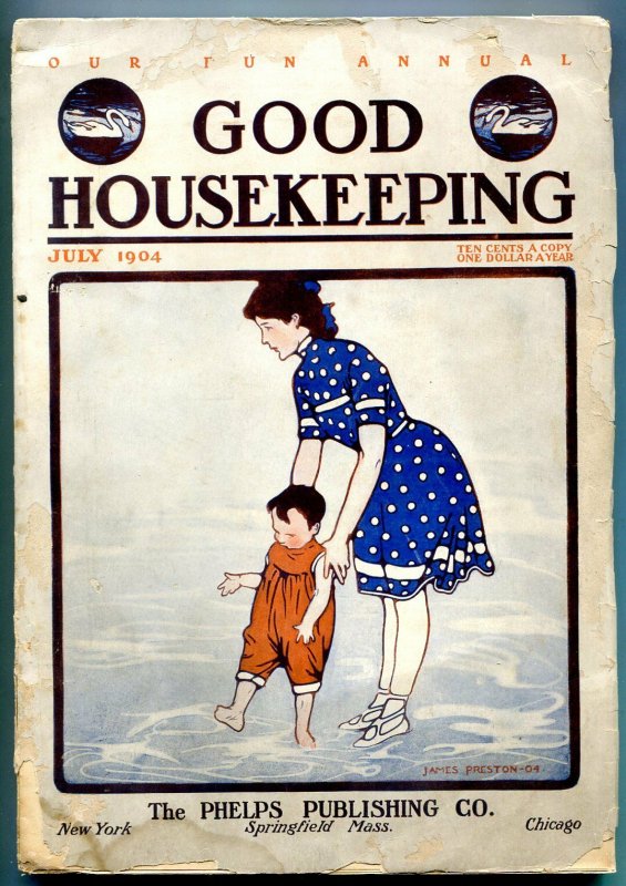 Good Housekeeping Pulp Magazine July 1904- James Preston cover