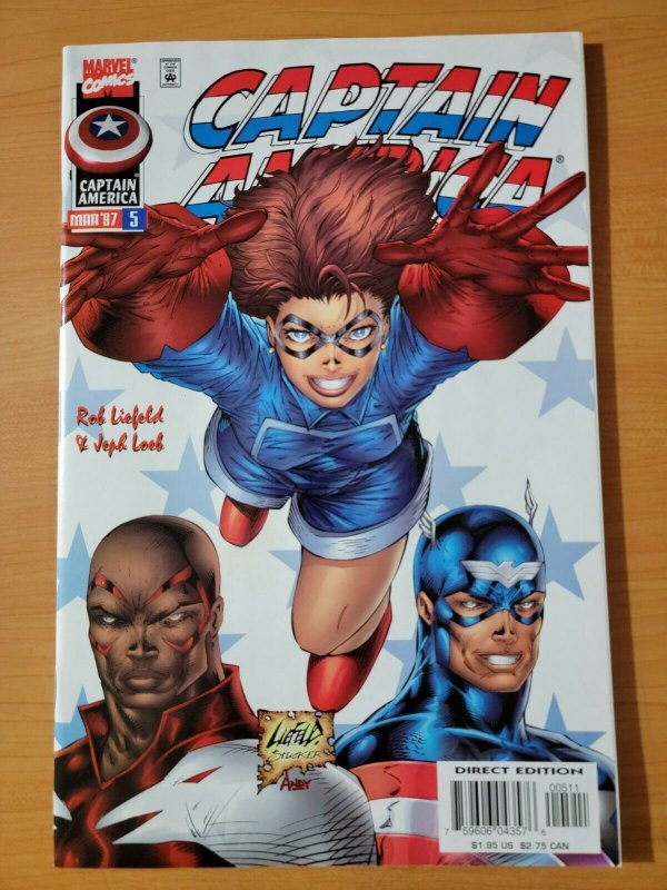 Captain America #5 Variant Rikki Barnes ~ NEAR MINT NM ~ 1997 MARVEL COMICS