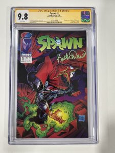 Spawn 1 Cgc 9.8 1992 1st Print SS Signed Kevin David