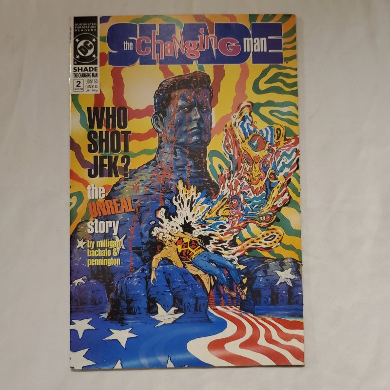 Shade the Changing Man 2 Very Fine/Near Mint Painted cover by Brendan McCarthy