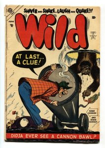 WILD #4 1954-AVON-Shylock Bones-HORROR-Frankenstein-VG 