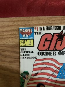 VINTAGE The G.I. Joe Order of Battle #1 Marvel Comics 1986 