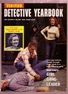 VERIFIED DETECTIVE YEARBOOK #1 1955- GIRL GANG FN