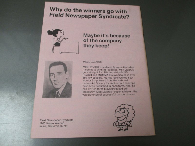 1979 CARTOONIST PROFILES #43 Mort Walker Milton Caniff VF