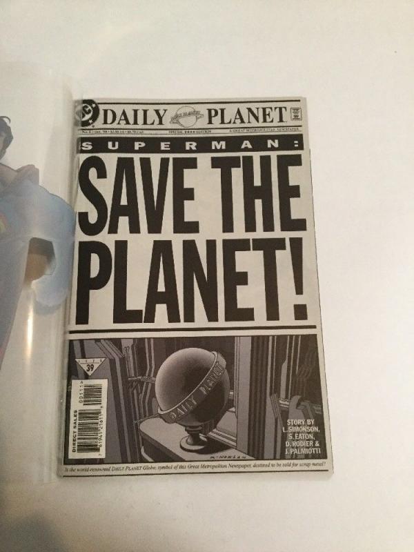 Superman Save The Planet 1 Variant NM Near Mint