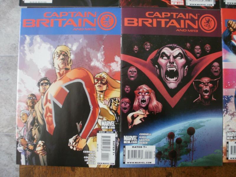 9 Marvel CAPTAIN BRITAIN and MI 13 Comic Book: #5 6 8 9 11 12 13 14 ANNUAL #1