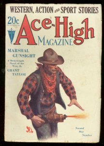 ACE-HIGH MAGAZINE 2nd MAY 1930-WESTERN & SPORTS PULP VG