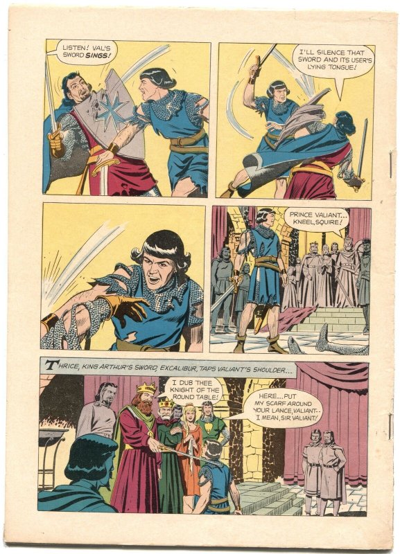 PRINCE VALIANT-FOUR COLOR COMICS #567-1954-ROBERT WAGNER MOVIE ED-DELL