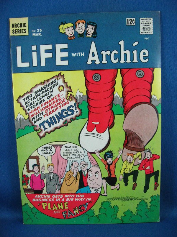 LIFE WITH ARCHIE 35 Fine VF Flying Saucer Story 1965