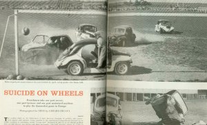 TRUE MAGAZINE FEB 1960-ERROL FLYNN-SUICIDE ON WHEELS FN