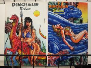 DINOSAUR BIKINI (1993 ACID RAIN) 1A,1B black logo COMICS BOOK