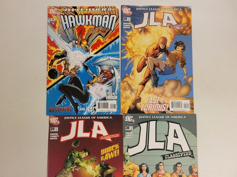 4 DC Comic Books #28 29 30 JLA + #28 Hawkman  104 TJ16