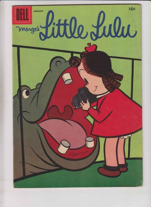 Marge's Little Lulu #103 FN- january 1957 - camera/hippo cover - hippopotamus