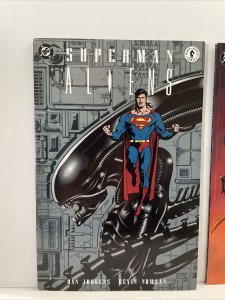 Superman  Aliens  #1 2 And 3 Complete Series ￼ TPB