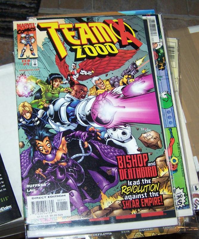 Team X 2000 #1 (Feb 1999, Marvel) bishop+deathbird shi'ar empire  xmen