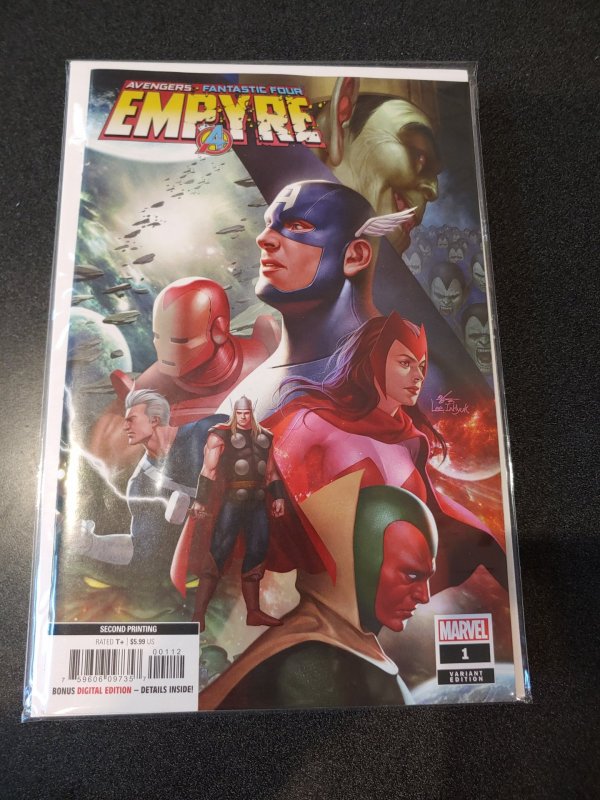 EMPYRE #1 2ND PRINTING INHYUK LEE VARIANT VF/NM MARVEL COMICS