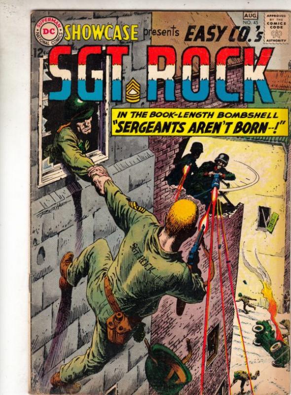 Showcase #45 (Aug-63) VG/FN- Mid-Grade Easy Company, Sgt. Rock