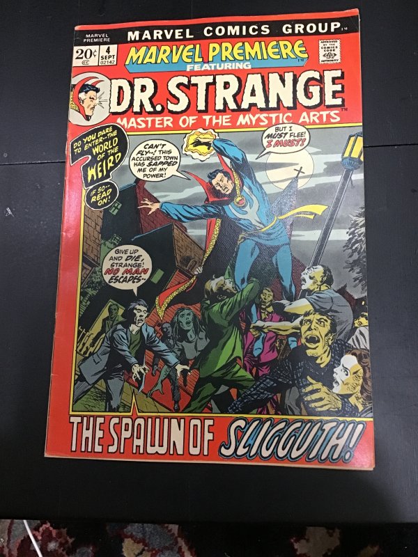 Marvel Premiere #4 1972 2nd Solo Bronze Doctor Strange! Smith & Bruner art FN/VF