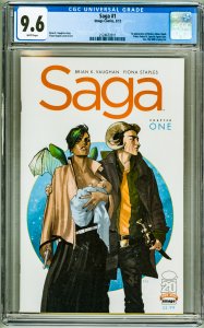 Saga #1 (2012) CGC 9.6!