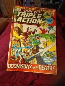 Marvel Triple Action #3 1972 Dr. Doom Fantastic Four Silver Surfer  The Inhumans