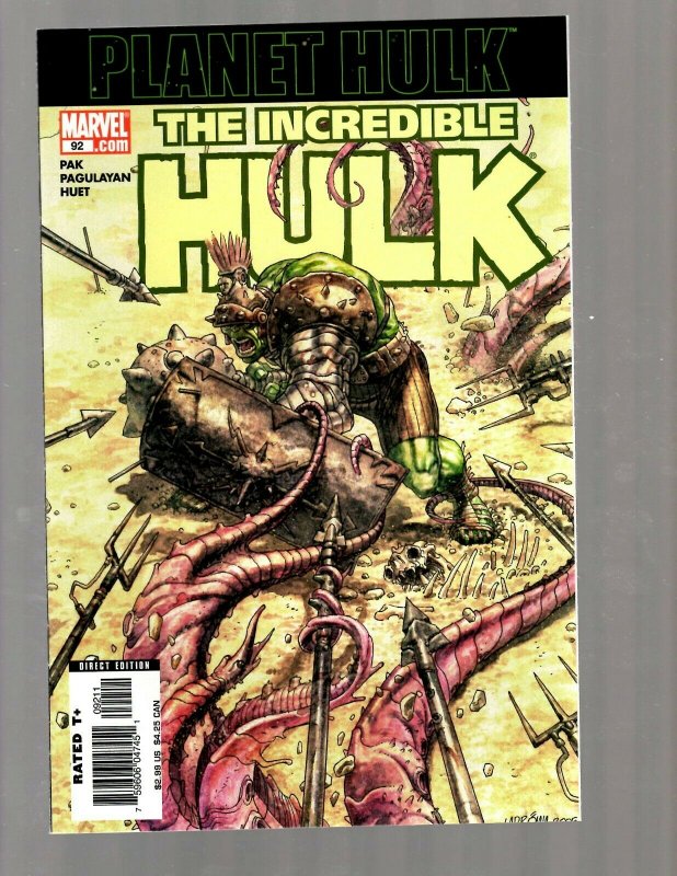 The Incredible Hulk # 92 NM 1st Print Marvel Comic Book Planet Hulk 1st AP RB27