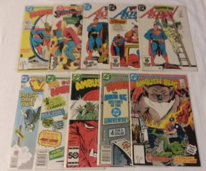Ambush Bug #1-4, Action Comics #560,563,565, DC Comics Presents #81+ (set of 10)