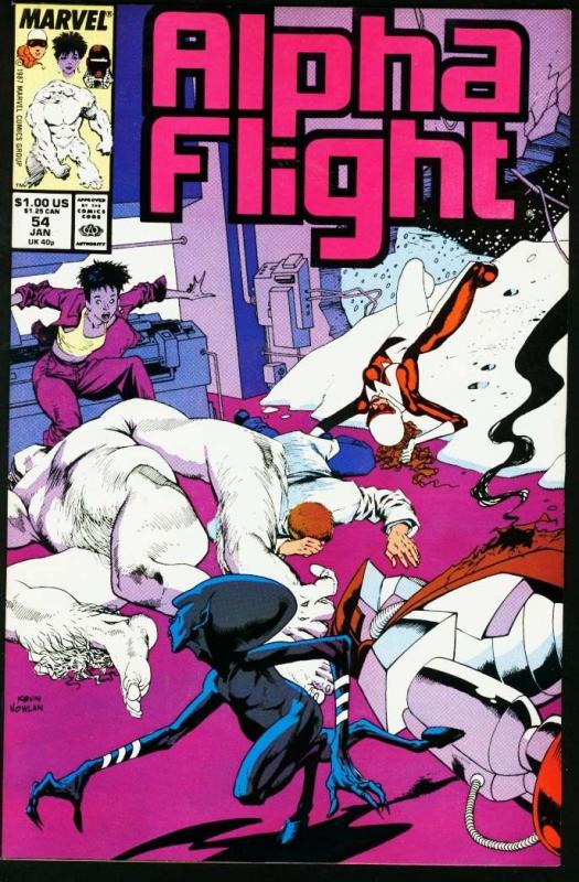 ALPHA FLIGHT #54-MARVEL COMICS-MUTANTS!-JIM LEE NM