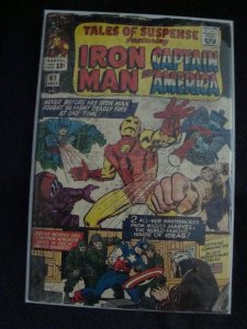 Tales of Suspense #67 Stan Lee Jack Kirby Front Cover Damage