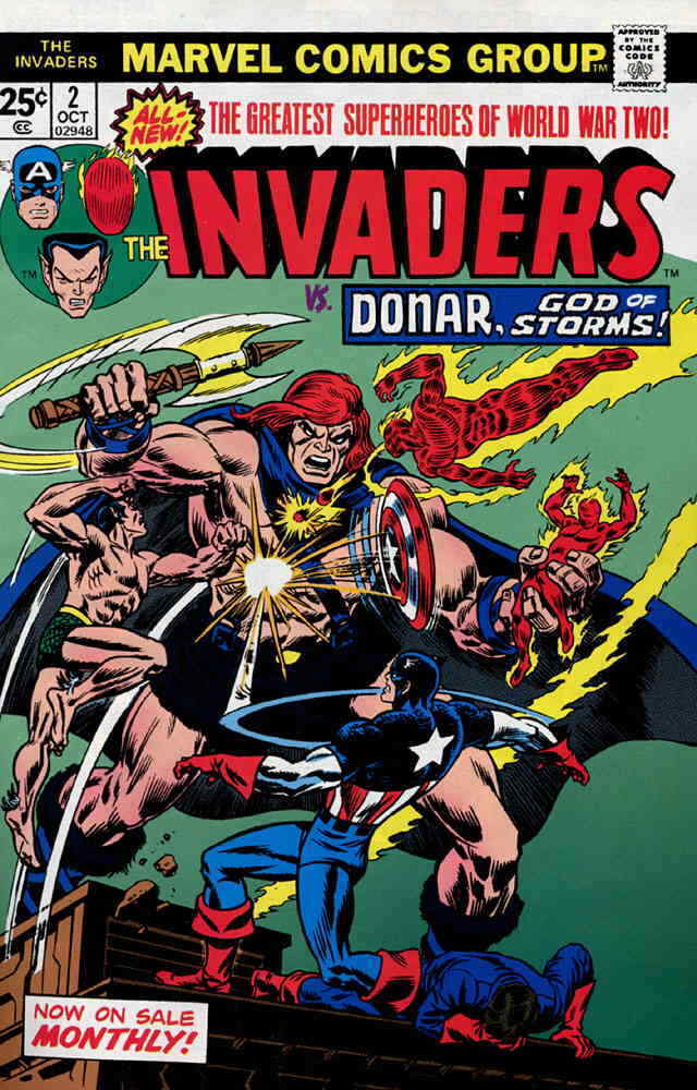 Invaders #8 NM- 9.2 1st Union Jack Cover, a Beautiful Classic Marvel Comics  c187 | Comic Books - Bronze Age, Marvel, Invaders, Superhero