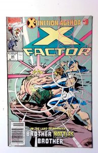 X-Factor #60 1990 Marvel Newsstand Havok Iceman Cyclops 1st Print Comic Book
