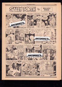 Overseas Weekly - Cannon & Sally Forth Comics by Wally Wood w/ Pin Up(1975) FN+