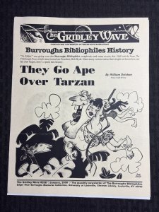 2000 THE GRIDLEY WAVE 3pg Newsletter #208 FN 6.0 Edgar Rice Burroughs / Tarzan