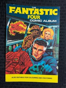 Vintage THE FANTASTIC FOUR Finland Comic Album / Coloring Book GD+ 2.5