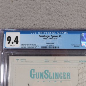 Gunslinger Spawn #1 2021 1:50 Ratio Greg Capullo Sketch Cover H CGC 9.8 