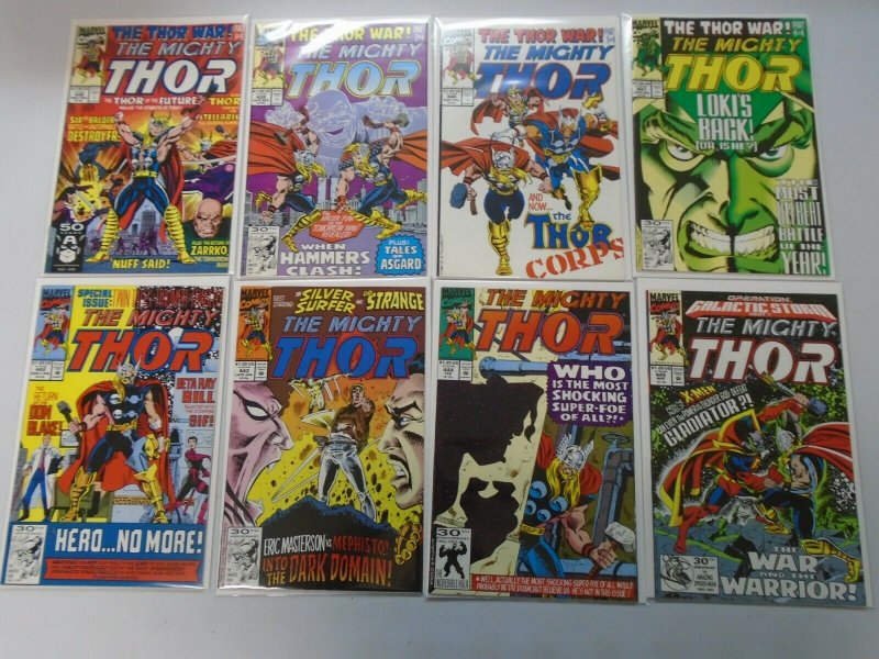 Thor comic lot 43 different from #401-450 8.5 VF+ (1989-92 1st Series)