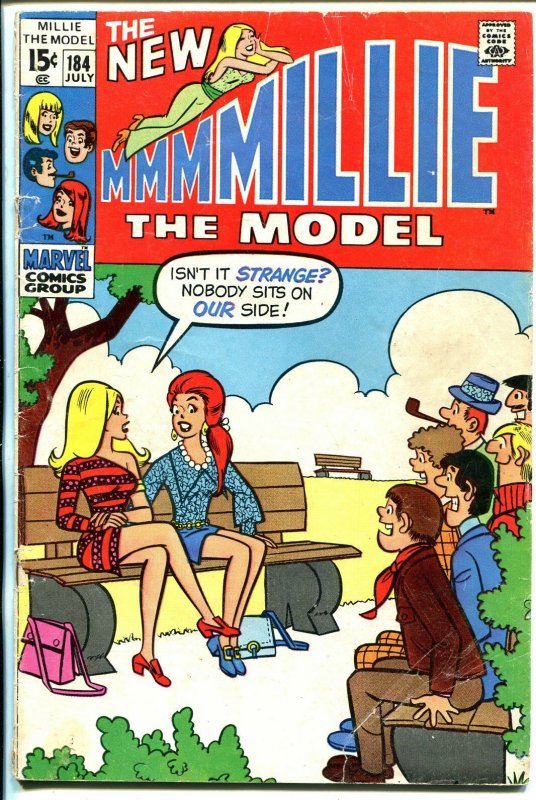 Millie The Model #184 1970-spicy girls cover- fashion page-VG