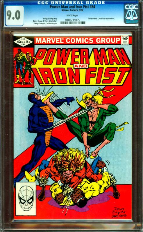 Power Man & Iron Fist #84 CGC Graded 9.0