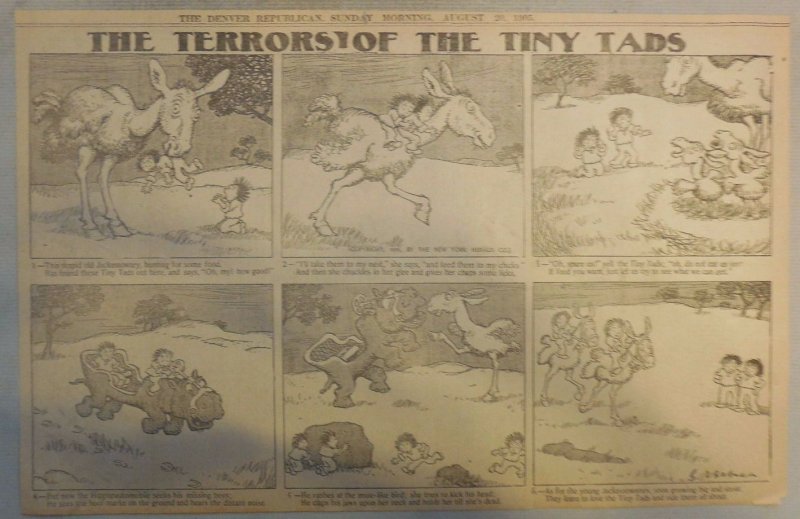 The Terrors of the Tiny Tads by Gustave Verbeek from 8/201905 Half Page Size!