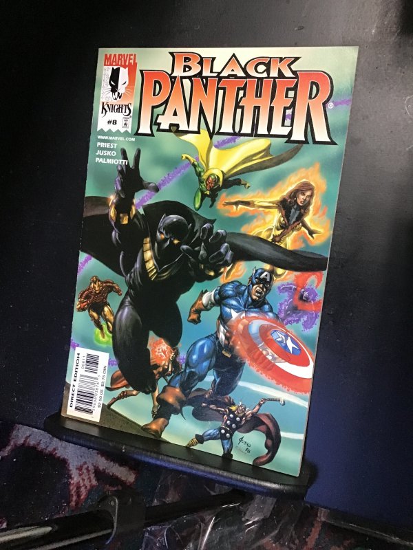 Black Panther #8 (1999) The Avengers! Wakanda forever movie! NM- Wow!