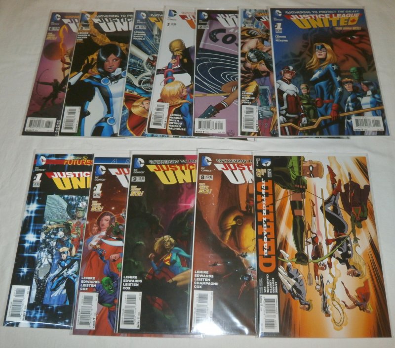 Justice League United #1-9, Annual #1, Futures End + (set of 12) 2014 DC