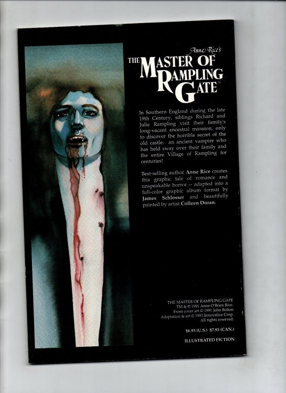 The Master of Rampling Gate Anne Rice's #1 - horror - Innovation - 1991 - NM