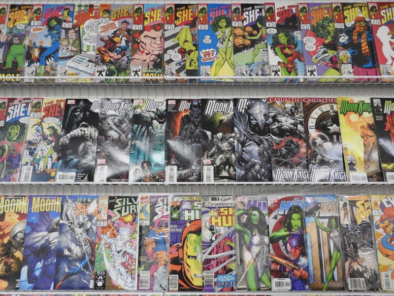 Huge Lot 180+ Comics W/ She-Hulk, Moon Knight, Excalibur+ Avg VF- Condition!!
