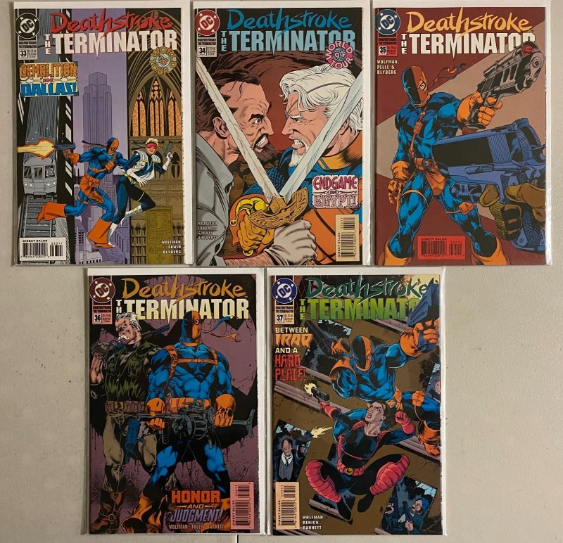 Deathstroke the Terminator lot #1-37 DC (8.5 VF+) 37 diff (1991 to 1994)