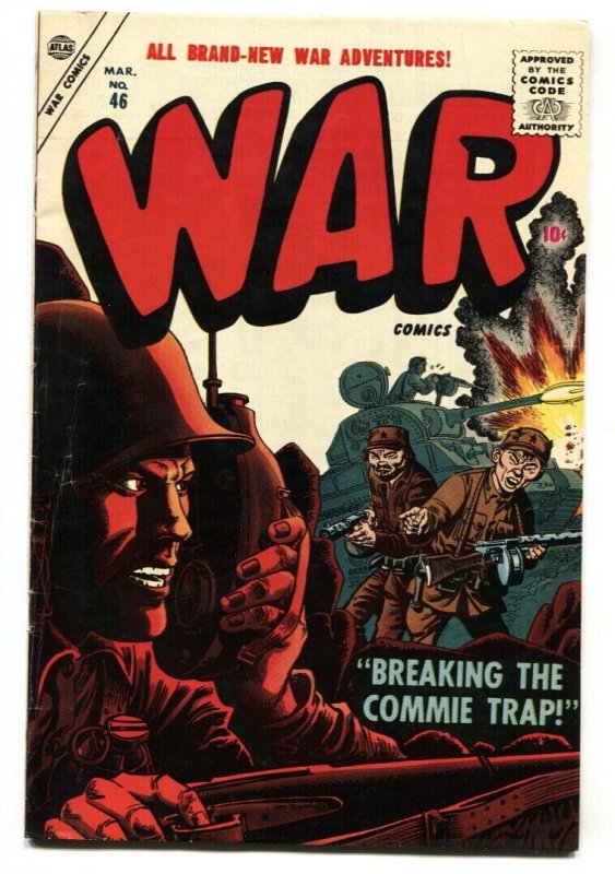 War Comics #46 1957- Atlas War- Maneely- Severin- Colan fn-