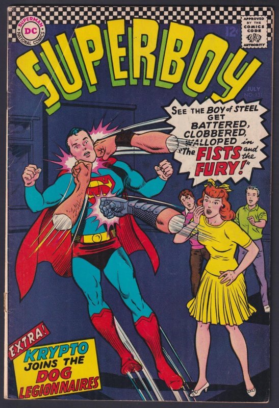 Superboy #131 3.5 VG- DC Comic 1966