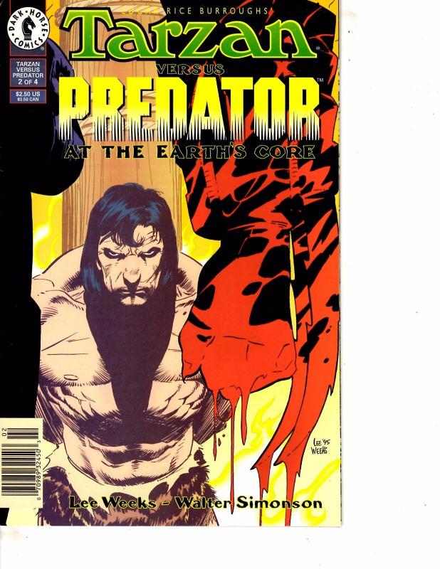 Lot Of 2 Dark Horse Comic Books Tarzan Vs Predator #1 and #2  ON12