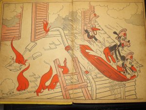 The Mickey Mouse Fire Brigade by Walt Disney 1936 First Edition Donald Duck